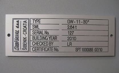 Yacht signage